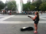 Megan Betley in Washington Square Park